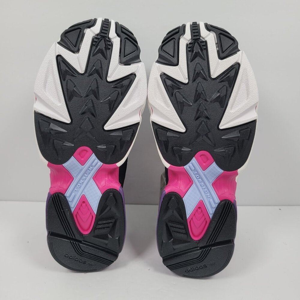 Adidas Falcon Women's Black Shock Pink Running Shoes CG6219 US Size 9 NWT - Picture 9 of 10